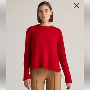 Quince Mongolian Cashmere Boxy Crewneck Sweater